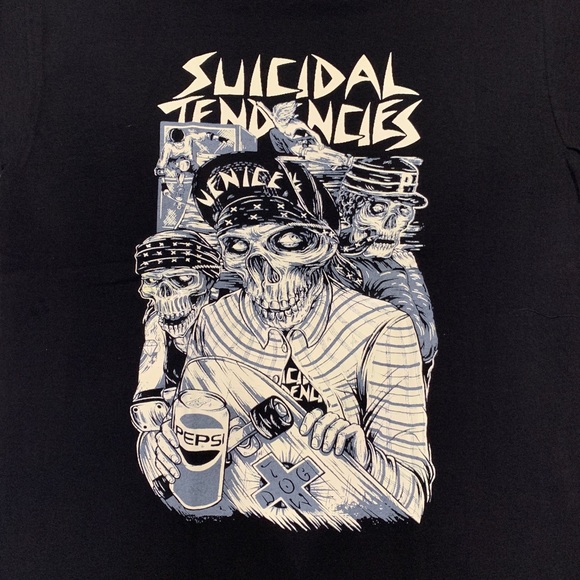Suicidal tendencies black rock band tshirt unisex - Picture 2 of 2